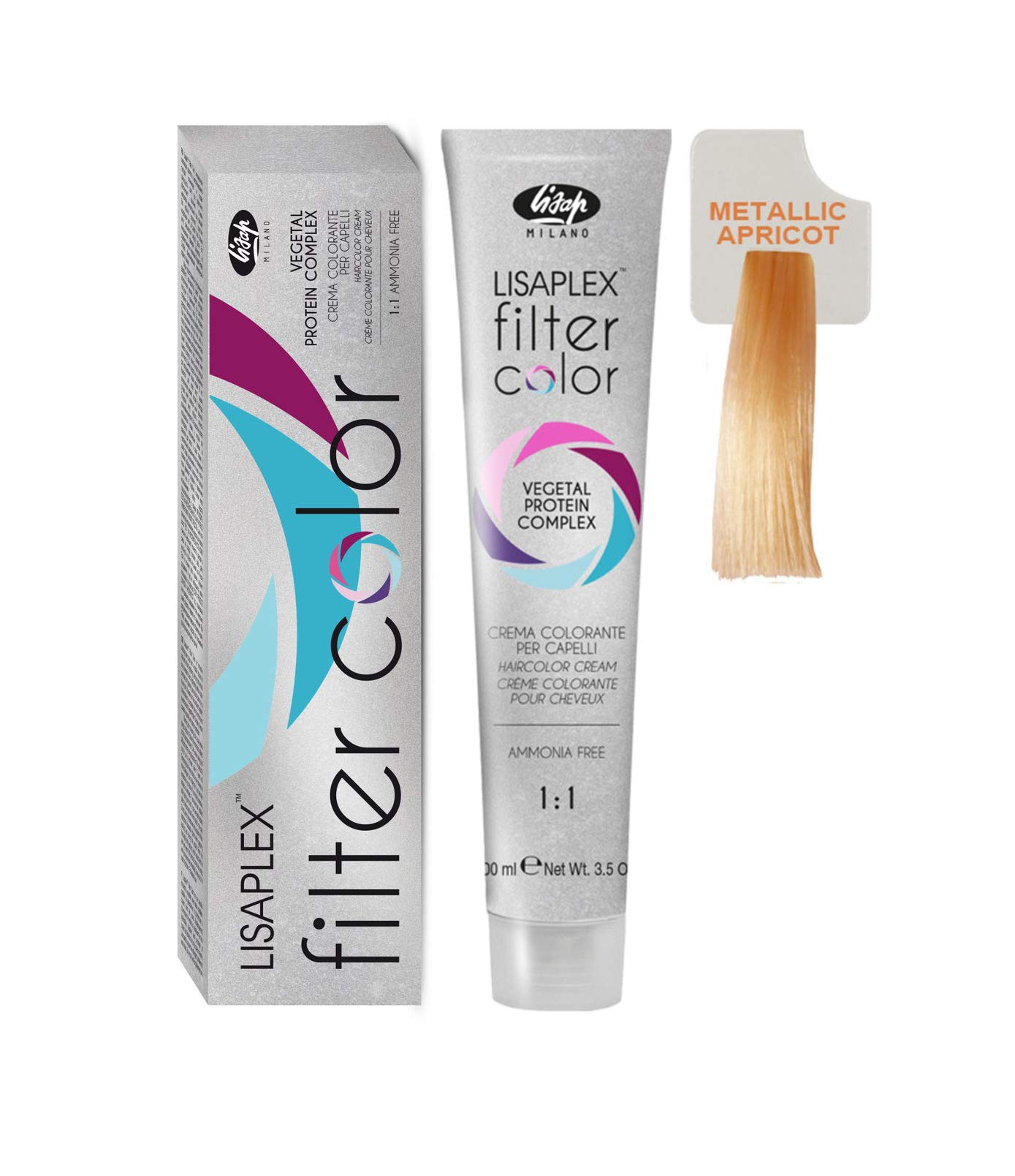 Amazon.com : Lisap Lisaplex Filter Color Hair Color Cream, 100 ml